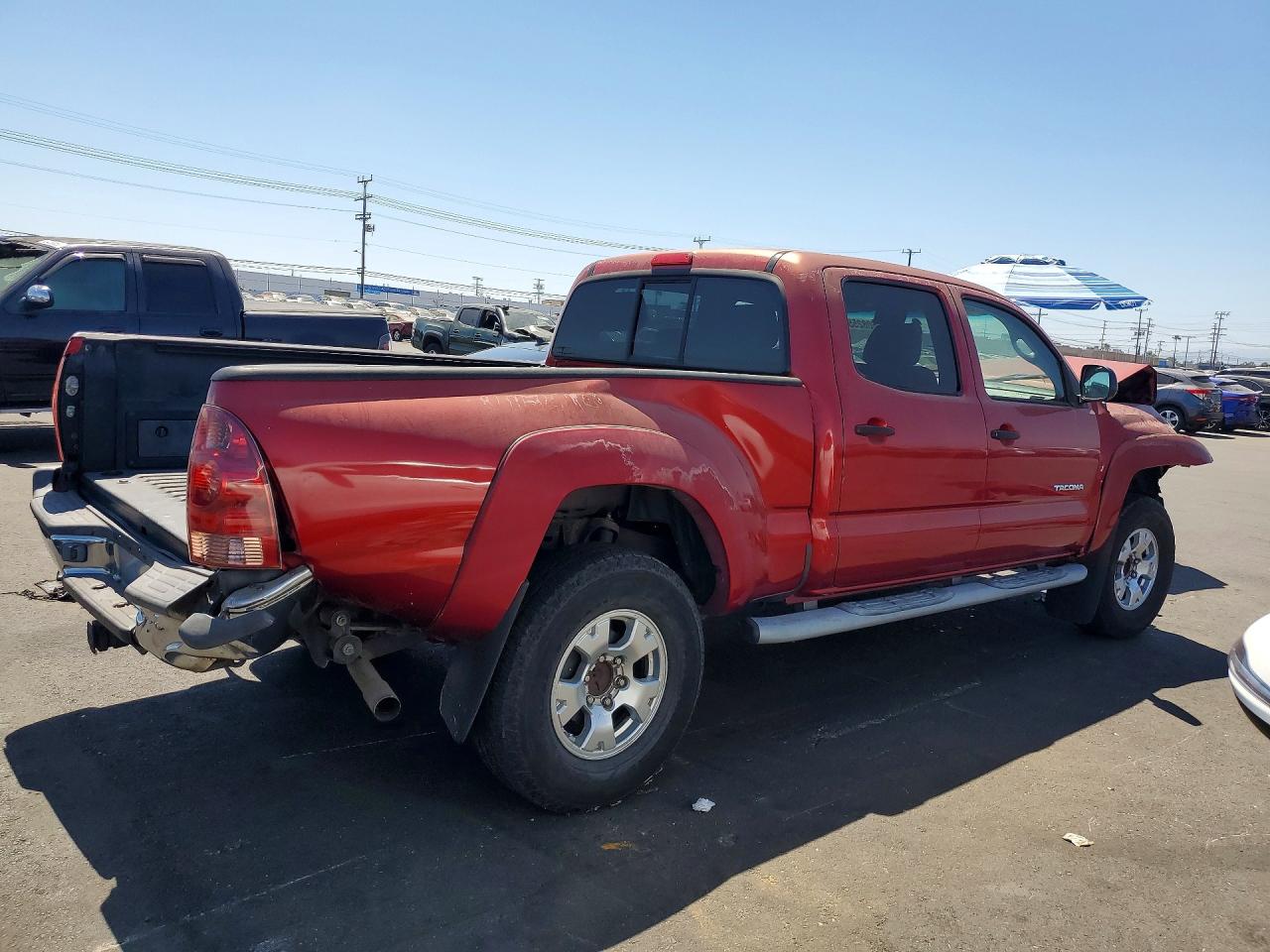 2006 Toyota Tacoma Double Cab Prerunner Long Bed Красный vin: 5TEKU72NX6Z287001
