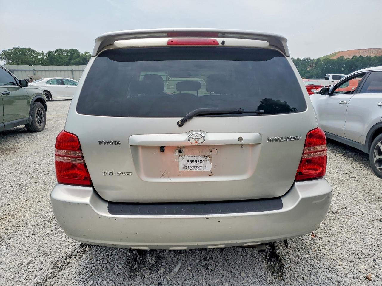 2003 Toyota Highlander Limited Серебряный vin: JTEHF21A930110470