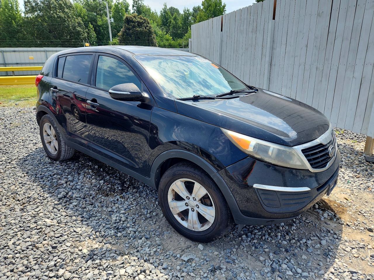 2012 Kia Sportage Lx Black vin: KNDPB3A21C7213674