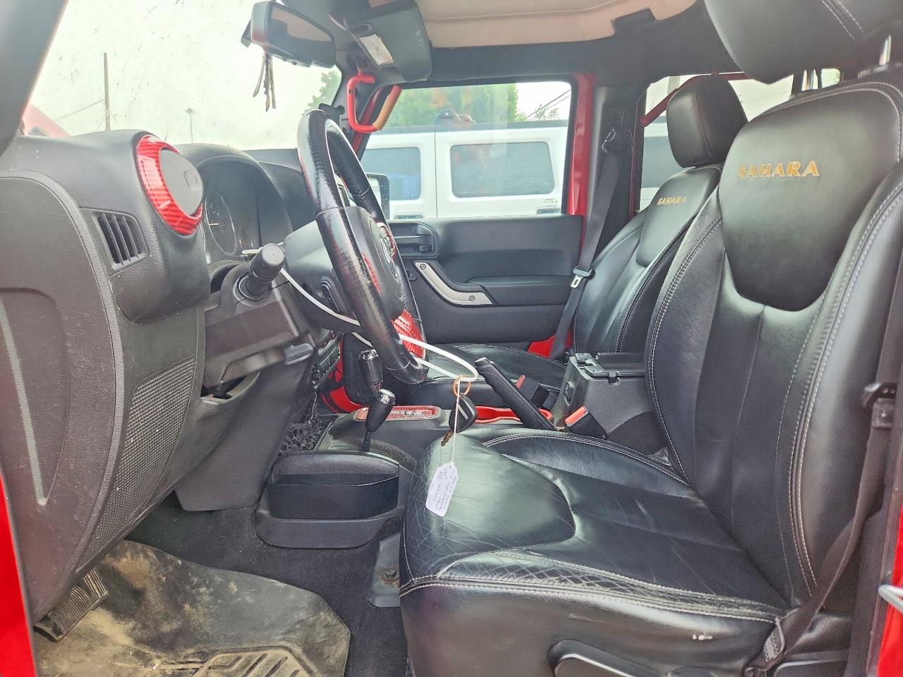 2014 Jeep Wrangler Unlimited Sahara Красный vin: 1C4BJWEG0EL128355