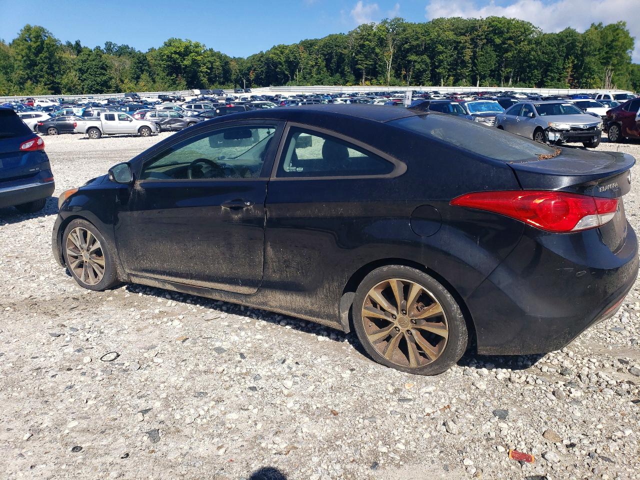 2013 Hyundai Elantra Coupe Se Black vin: KMHDH6AE2DU002768