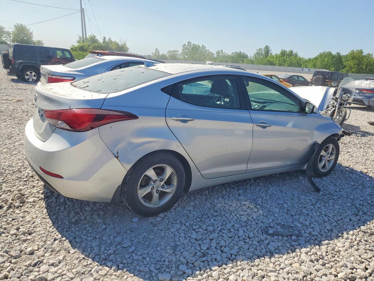 2015 Hyundai Elantra Se Silver vin: KMHDH4AE5FU452390