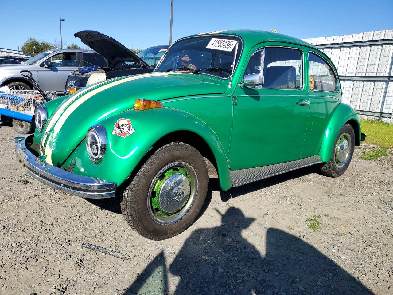1969 Volkswagen Beetle Green vin: 1191010416