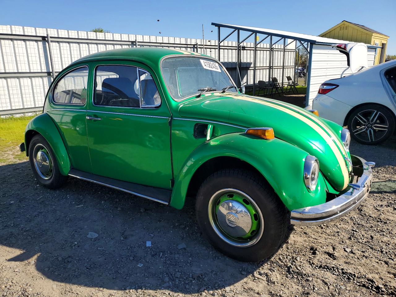 1969 Volkswagen Beetle Green vin: 1191010416