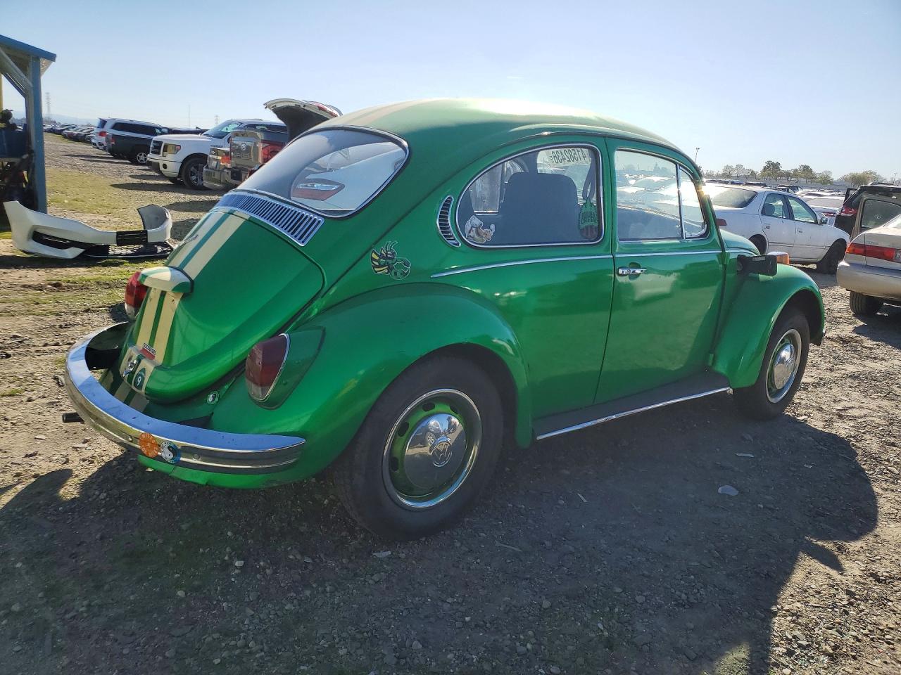 1969 Volkswagen Beetle Green vin: 1191010416
