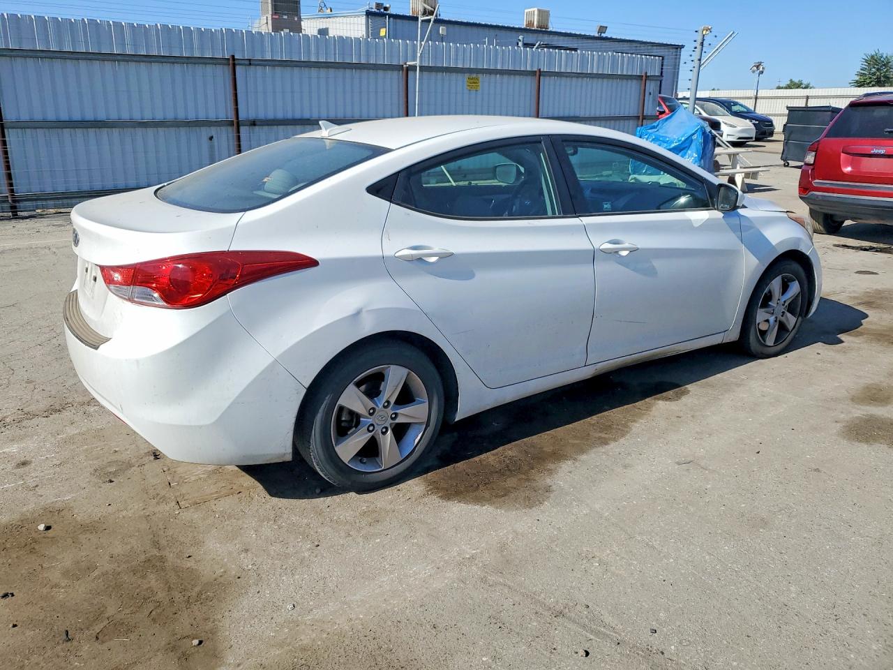 2013 Hyundai Elantra Gls White vin: 5NPDH4AEXDH453403