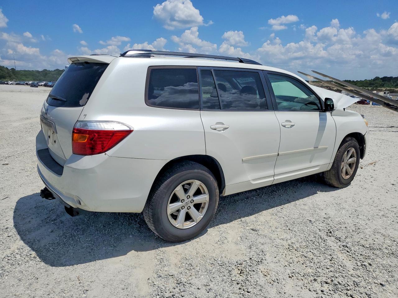 2009 Toyota Highlander Base White vin: JTEDA41AX92005054