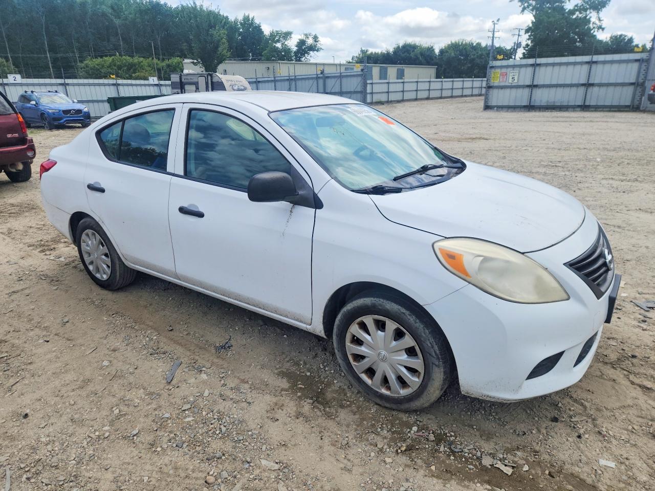 2014 Nissan Versa 1.6 S White vin: 3N1CN7AP6EL806294
