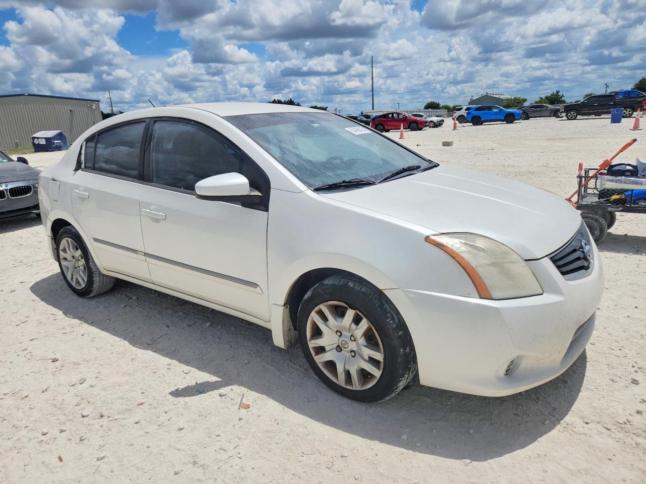 2010 Nissan Sentra 2.0 White vin: 3N1AB6AP5AL625594