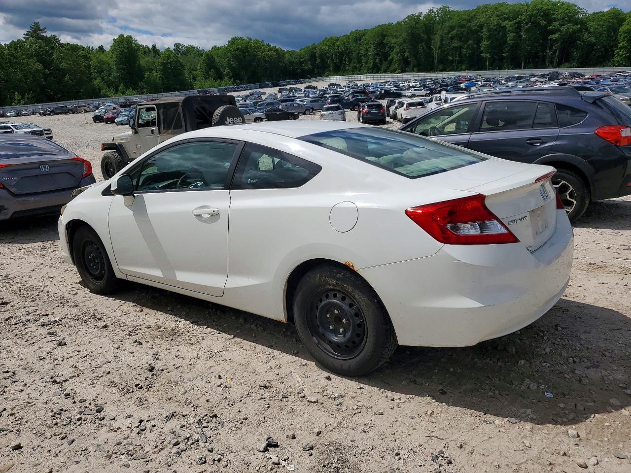 2012 Honda Civic Ex White vin: 2HGFG3B86CH532154