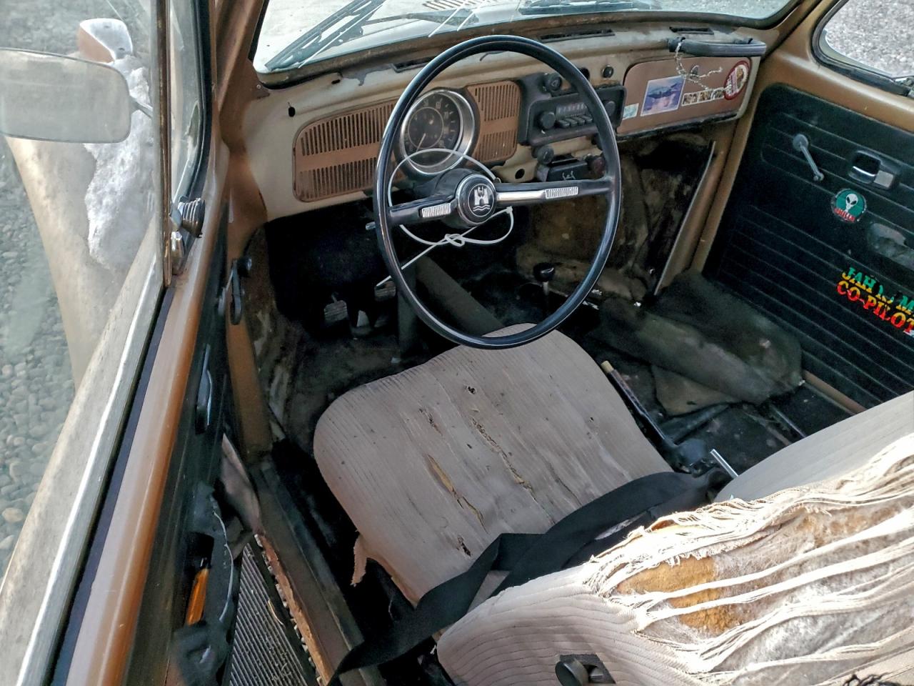 1969 Volkswagen Beetle Gold vin: 119593698