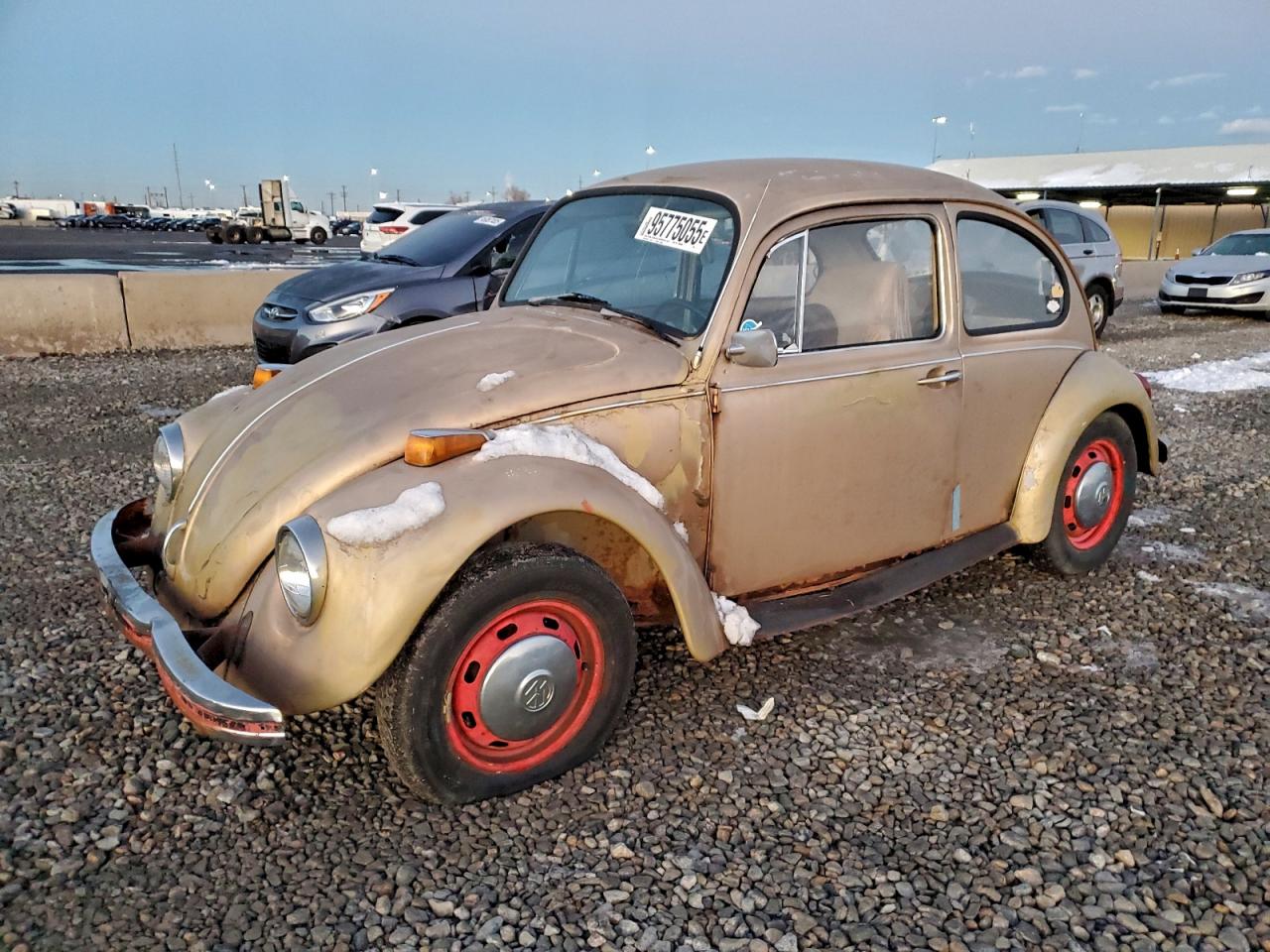 1969 Volkswagen Beetle Gold vin: 119593698