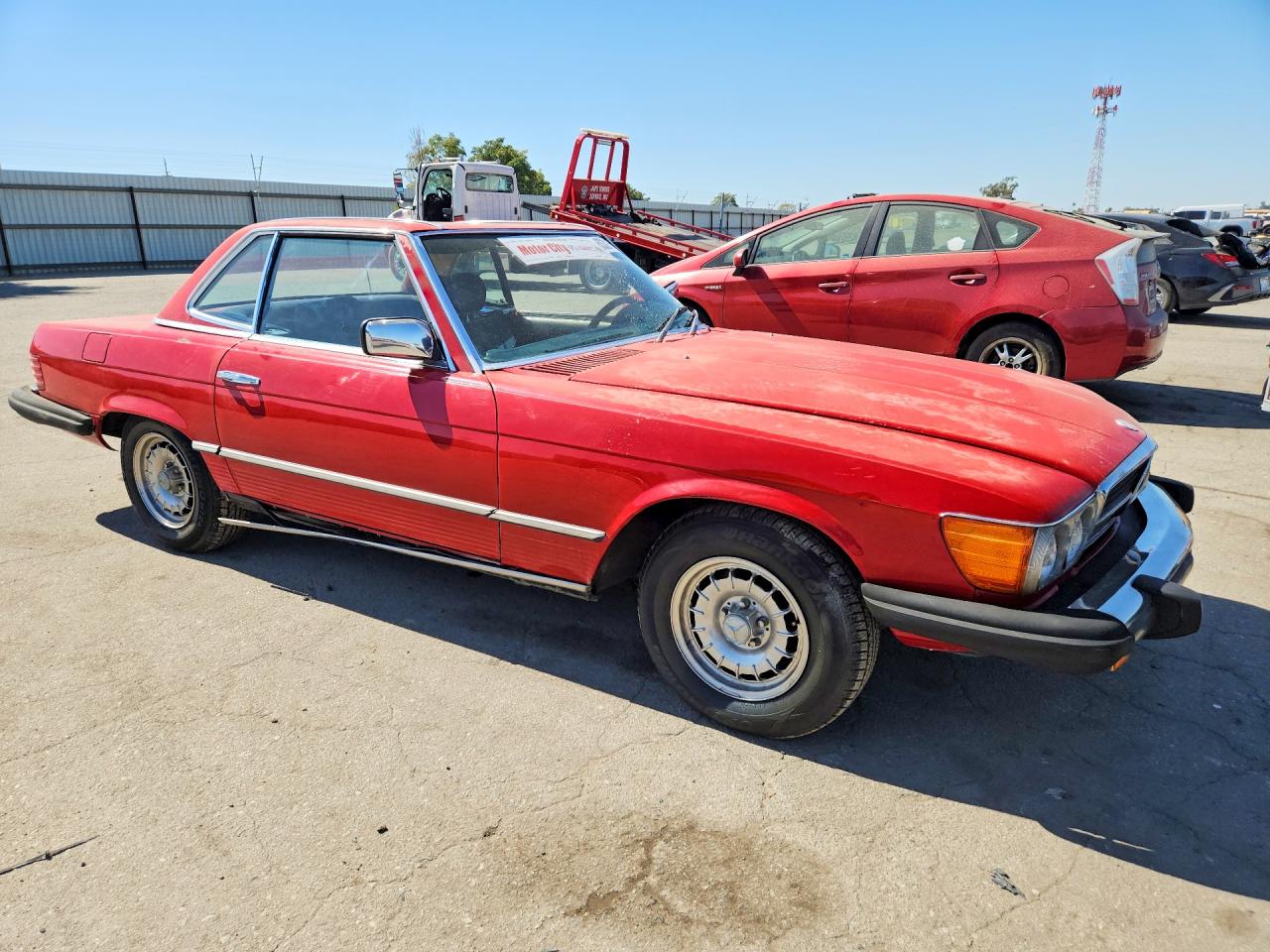 1980 Mercedes-benz Sl Sl450 Red vin: 10704412058527