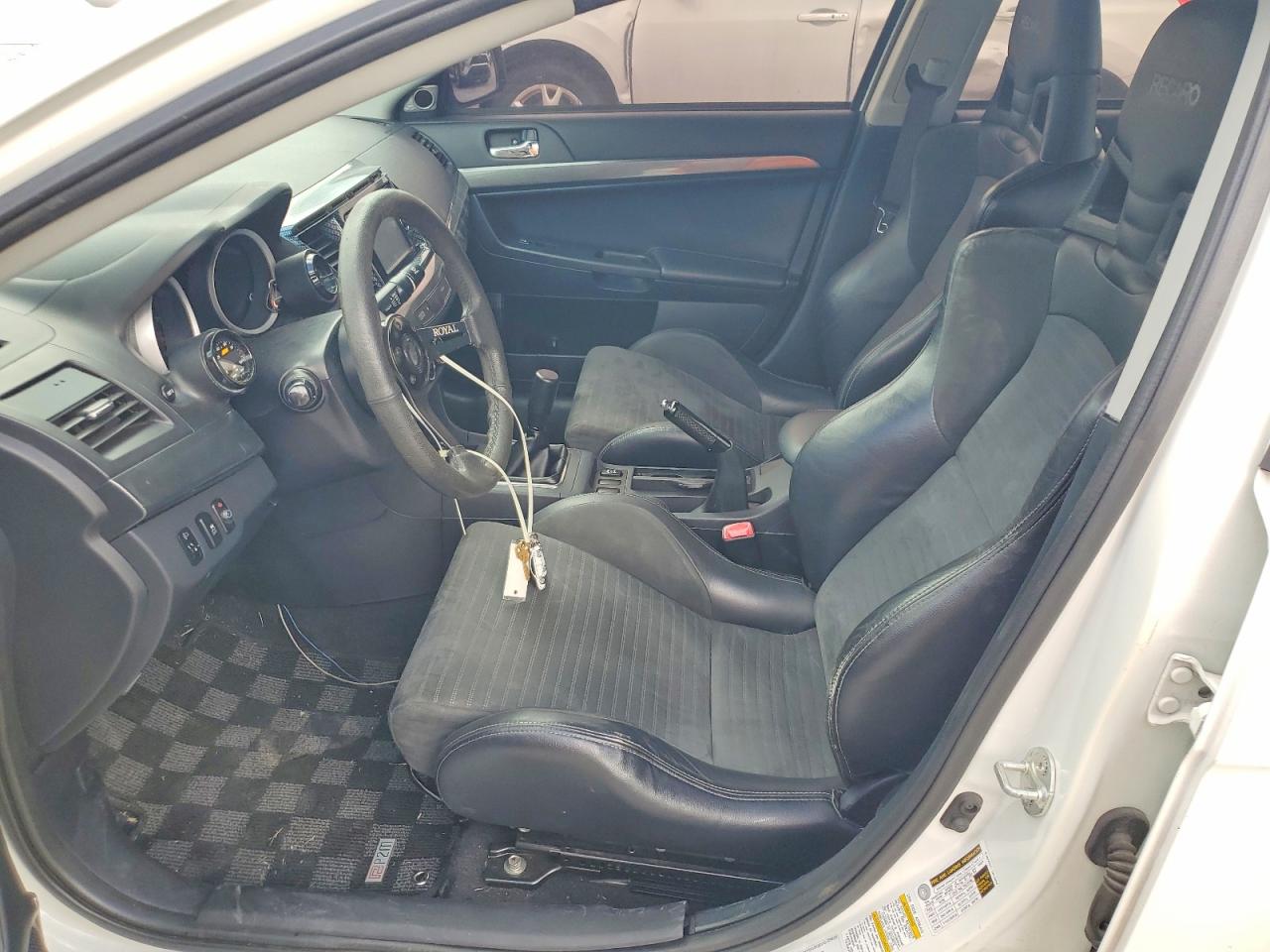 2014 Mitsubishi Lancer Evolution Gsr White vin: JA32W8FVXEU021204
