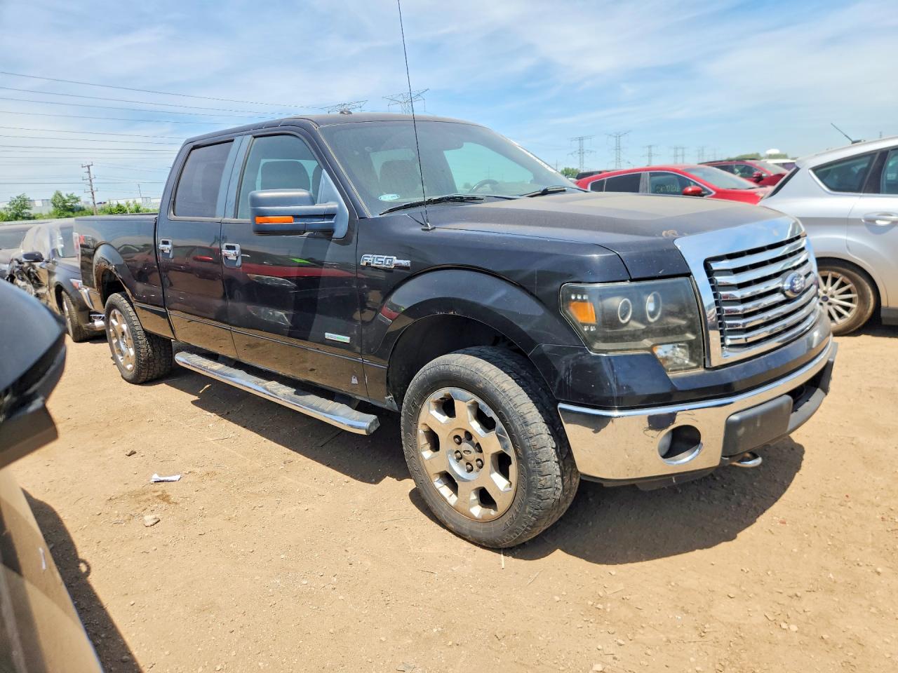 2012 Ford F150 Supercrew Black vin: 1FTFW1ET6CKE10926