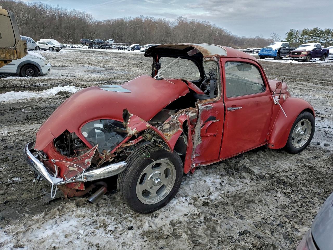 1969 Volkswagen Beetle Red vin: 119883104