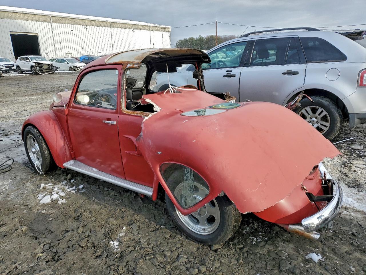 1969 Volkswagen Beetle Red vin: 119883104