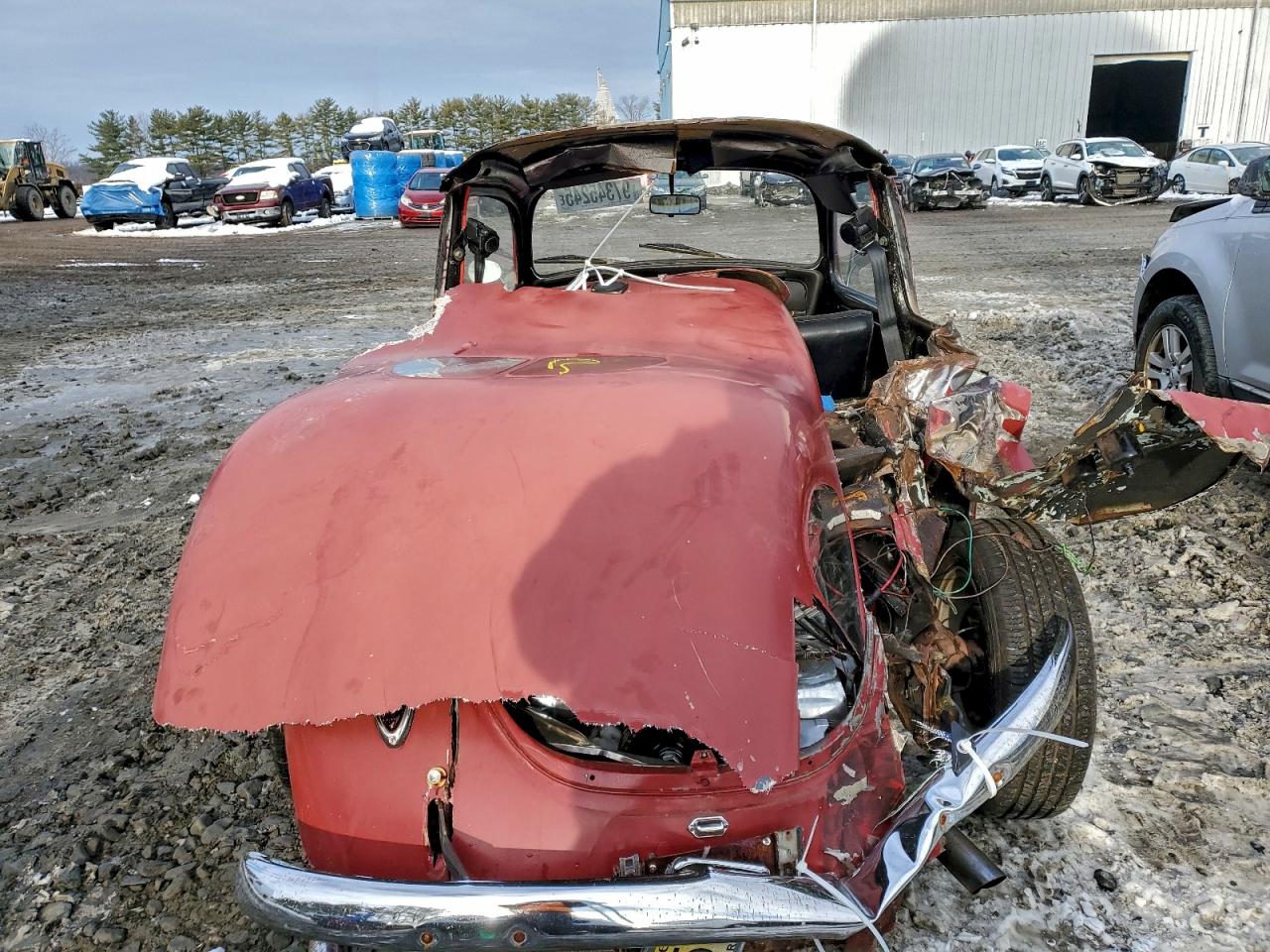 1969 Volkswagen Beetle Red vin: 119883104
