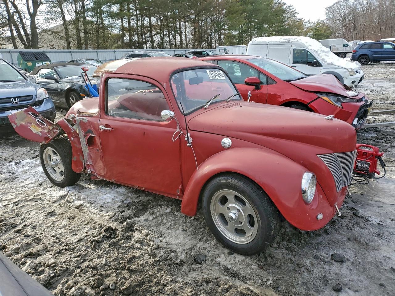 1969 Volkswagen Beetle Red vin: 119883104