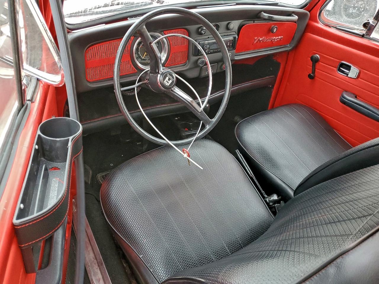 1969 Volkswagen Beetle Red vin: 119904040