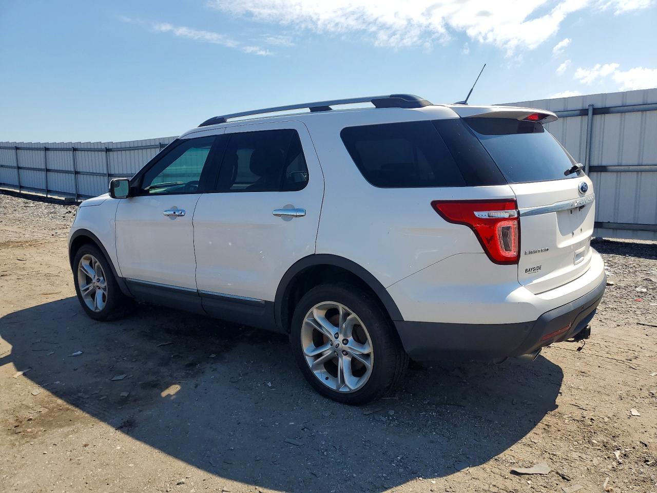 2015 Ford Explorer Limited White vin: 1FM5K8F86FGA56483