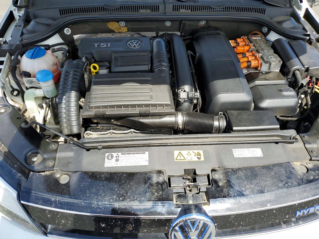 2013 Volkswagen Jetta Hybrid White vin: 3VW637AJ3DM251211