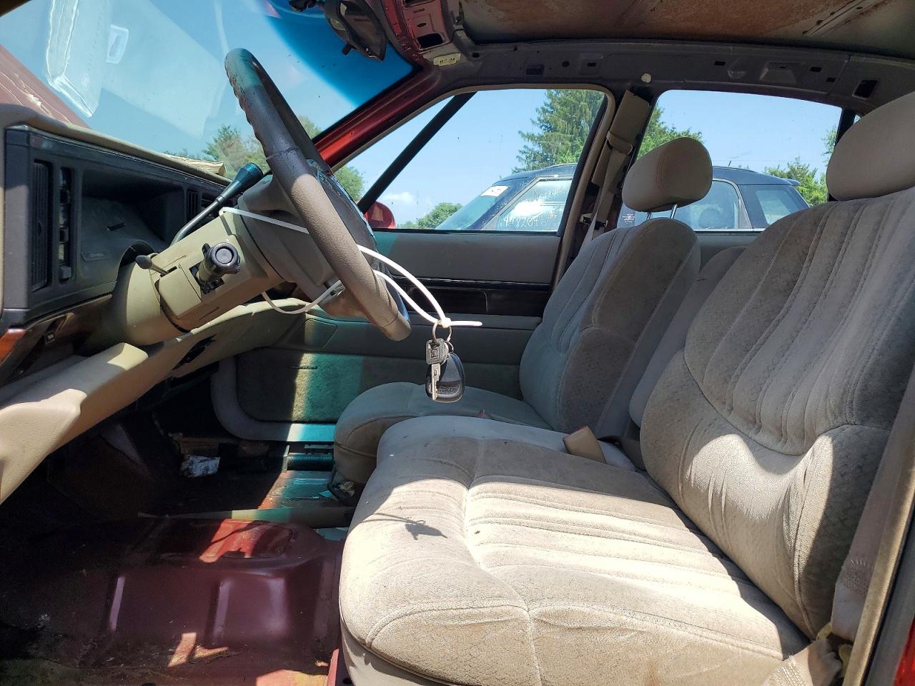 1997 Buick Lesabre Custom Maroon vin: 1G4HP52K6VH482696