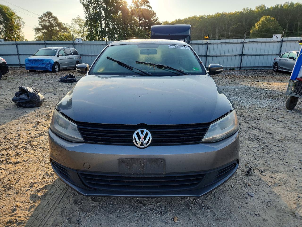 2011 Volkswagen Jetta Se Gray vin: 3VWBX7AJ3BM046794