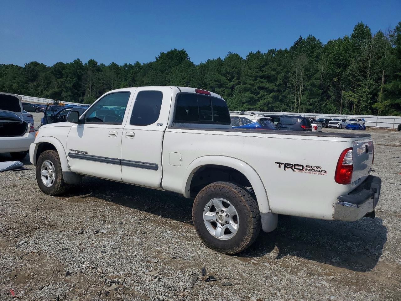 2005 Toyota Tundra Access Cab Sr5 White vin: 5TBBT44175S467889
