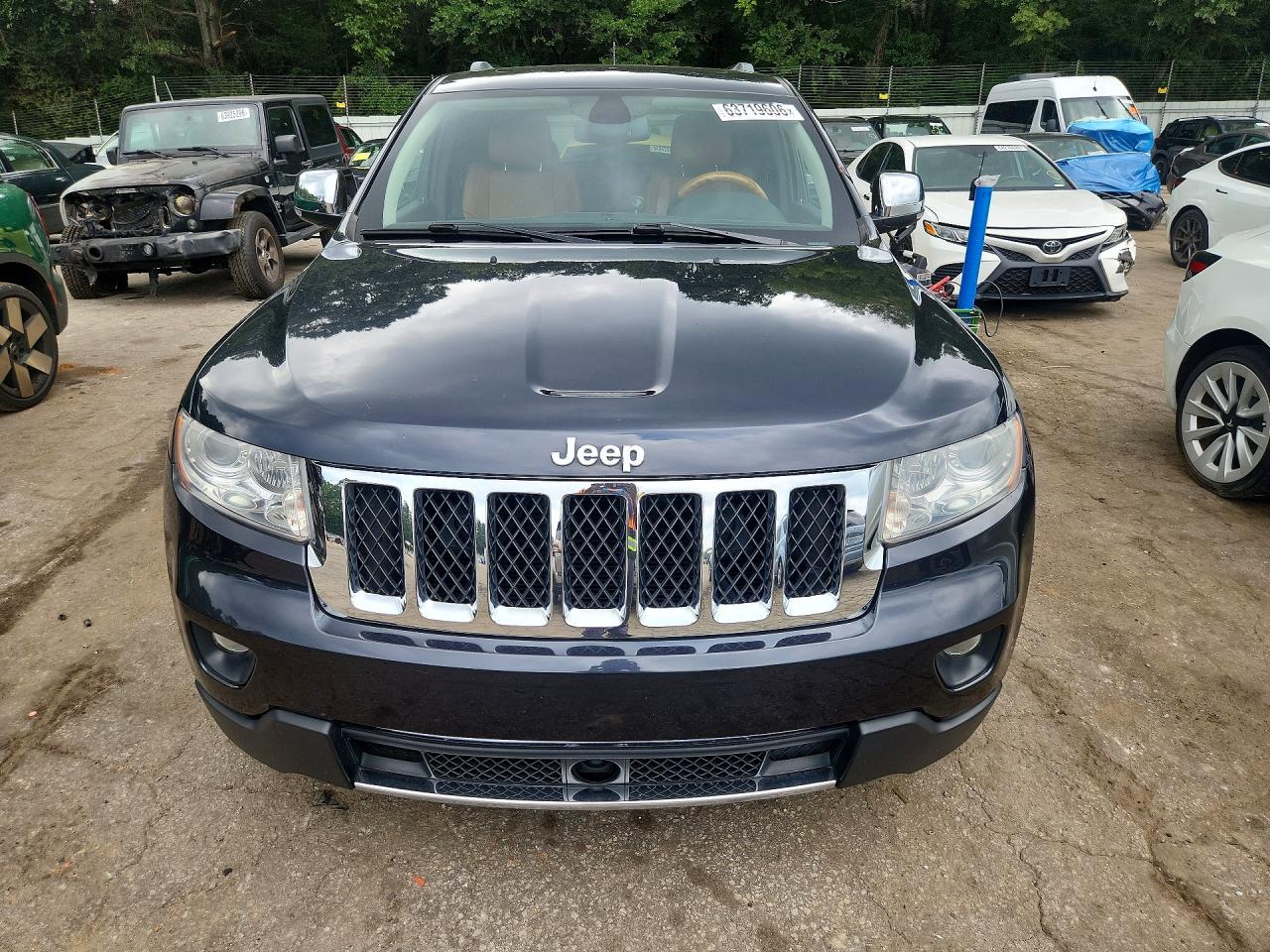 2012 Jeep Grand Cherokee Overland Black vin: 1C4RJECT8CC227866