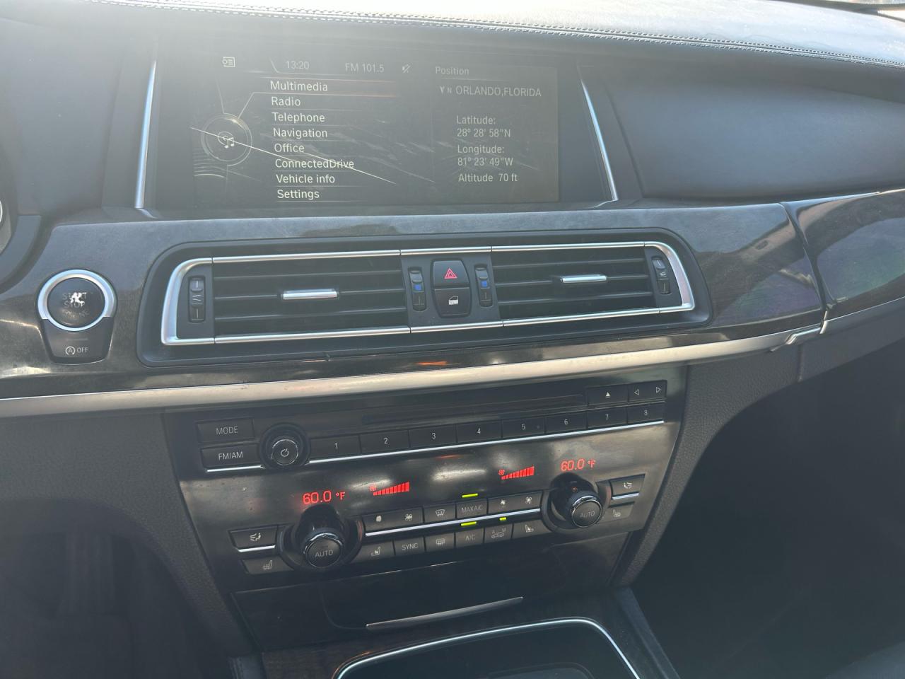 2014 Bmw 750 Li Black vin: WBAYE8C5XED134439