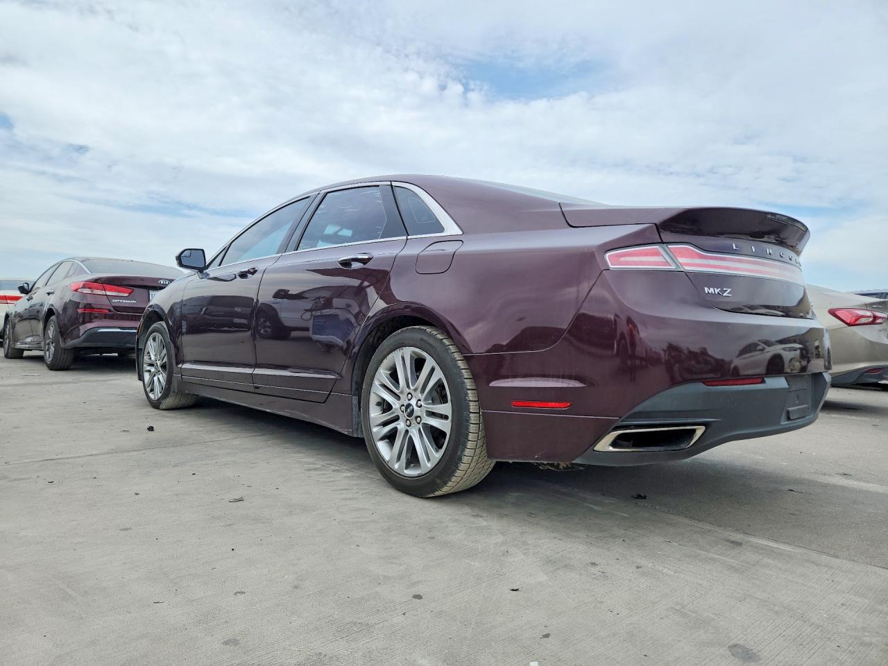 2013 Lincoln Mkz Burgundy vin: 3LN6L2G98DR827893