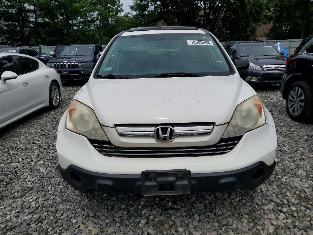 2009 Honda Cr-v Ex White vin: 5J6RE48599L058940