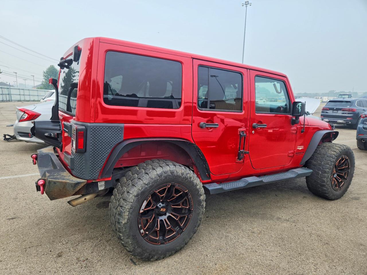 2014 Jeep Wrangler Unlimited Sahara Красный vin: 1C4BJWEG0EL128355