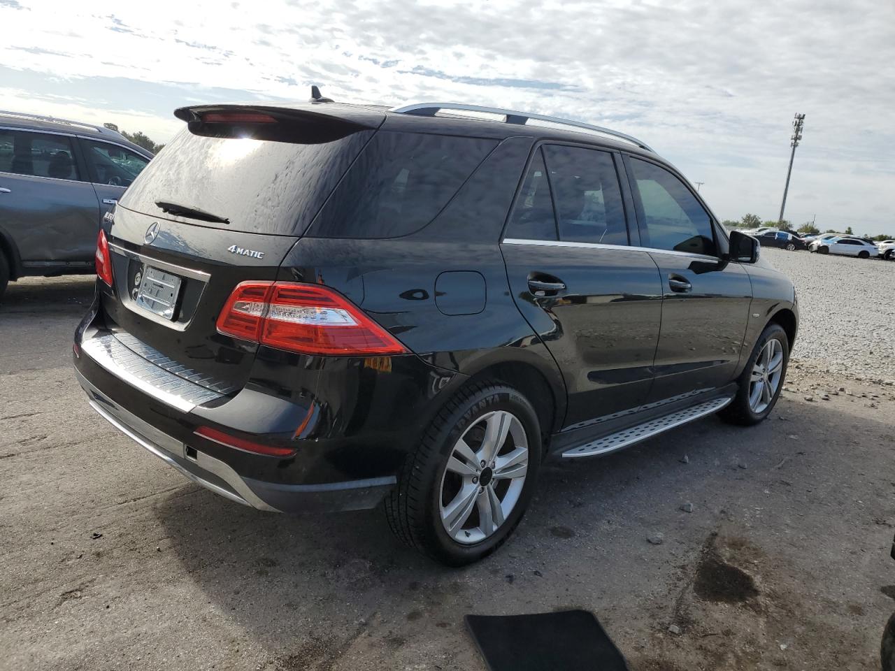 2012 Mercedes-benz Ml 350 4matic Black vin: 4JGDA5HB3CA023297