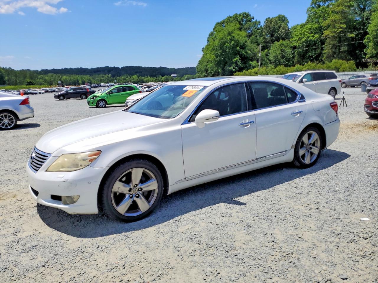 2010 Lexus Ls 460 White vin: JTHBL5EF8A5098563