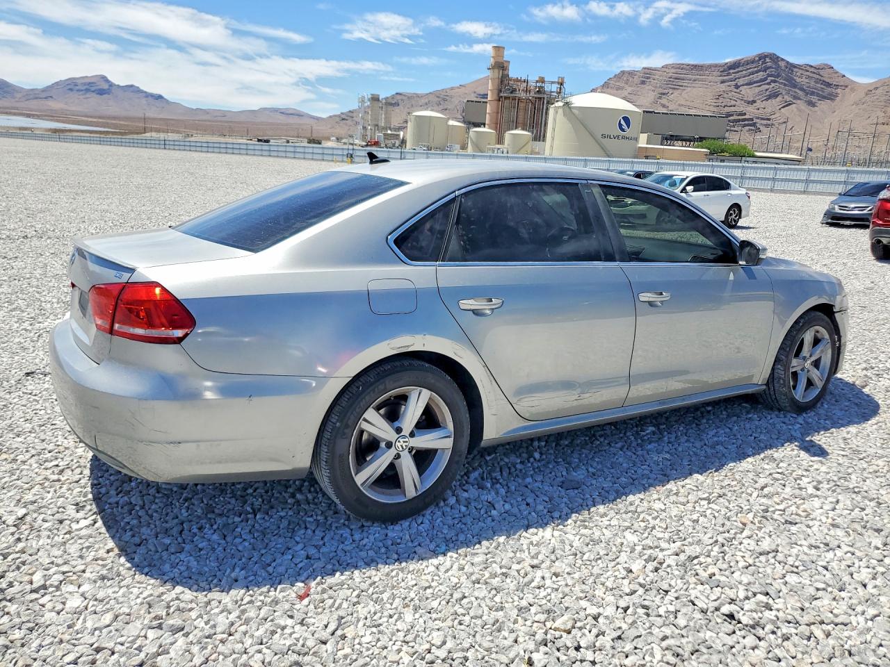 2013 Volkswagen Passat Se Silver vin: 1VWBP7A30DC118279