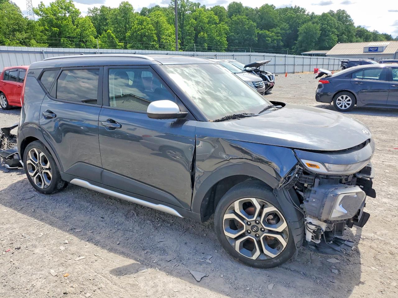 2020 Kia Soul X-line Gray vin: KNDJ23AU1L7044666