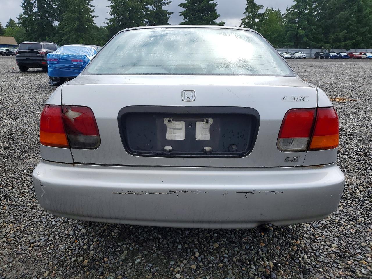 1998 Honda Civic Lx Серебряный vin: 2HGEJ6673WH537980
