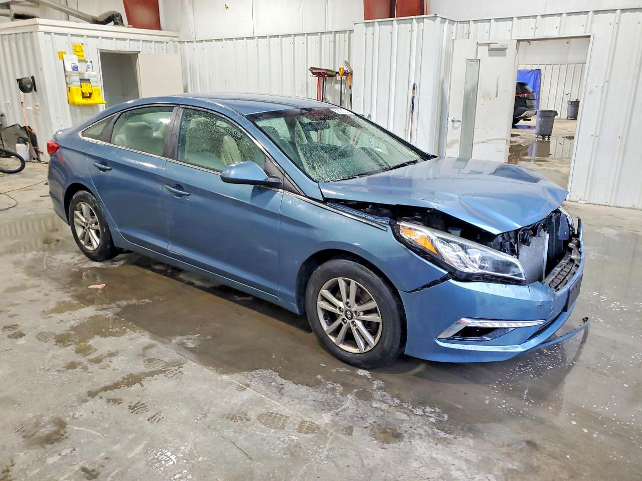 2015 Hyundai Sonata Se Синий vin: 5NPE24AF3FH062577