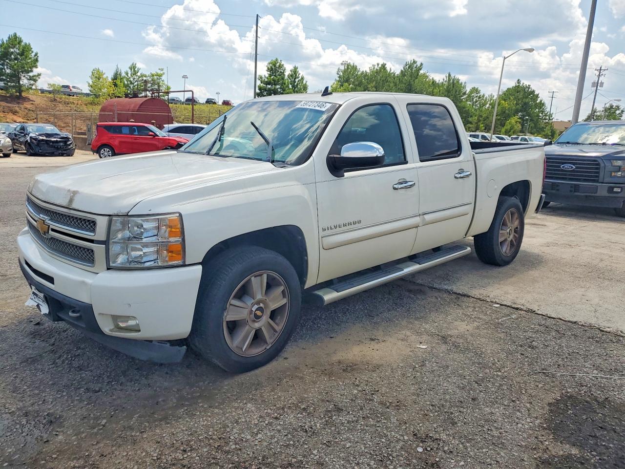 2012 Chevrolet Silverado C1500 Ltz White vin: 3GCPCTE0XCG229902