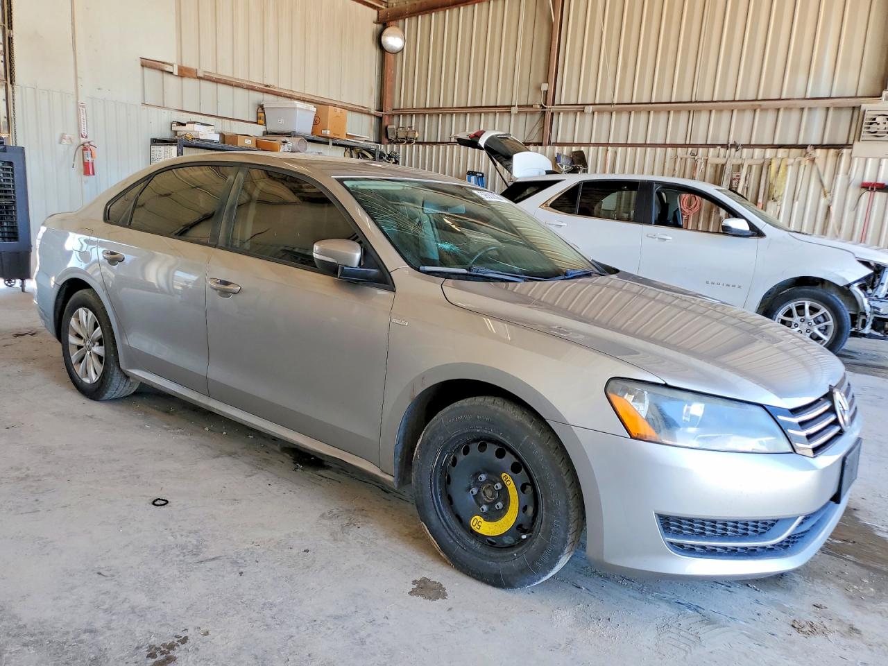 2014 Volkswagen Passat S Silver vin: 1VWAT7A38EC063928