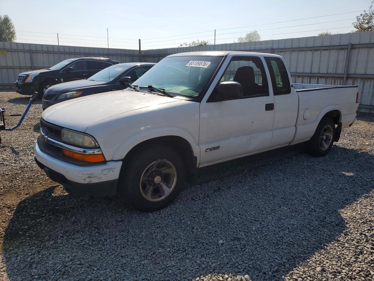 2003 Chevrolet S Truck S10 White vin: 1GCCS19X538173998