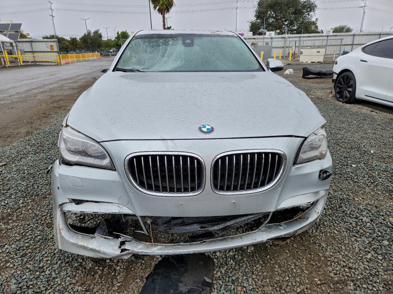 2015 Bmw 750 I Silver vin: WBAYA8C50FD825489