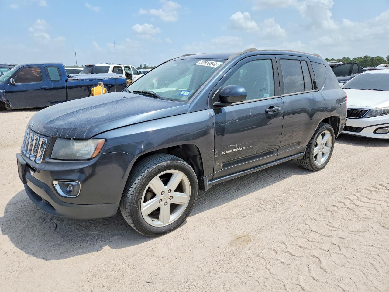 2014 Jeep Compass Latitude Gray vin: 1C4NJCEA1ED831187