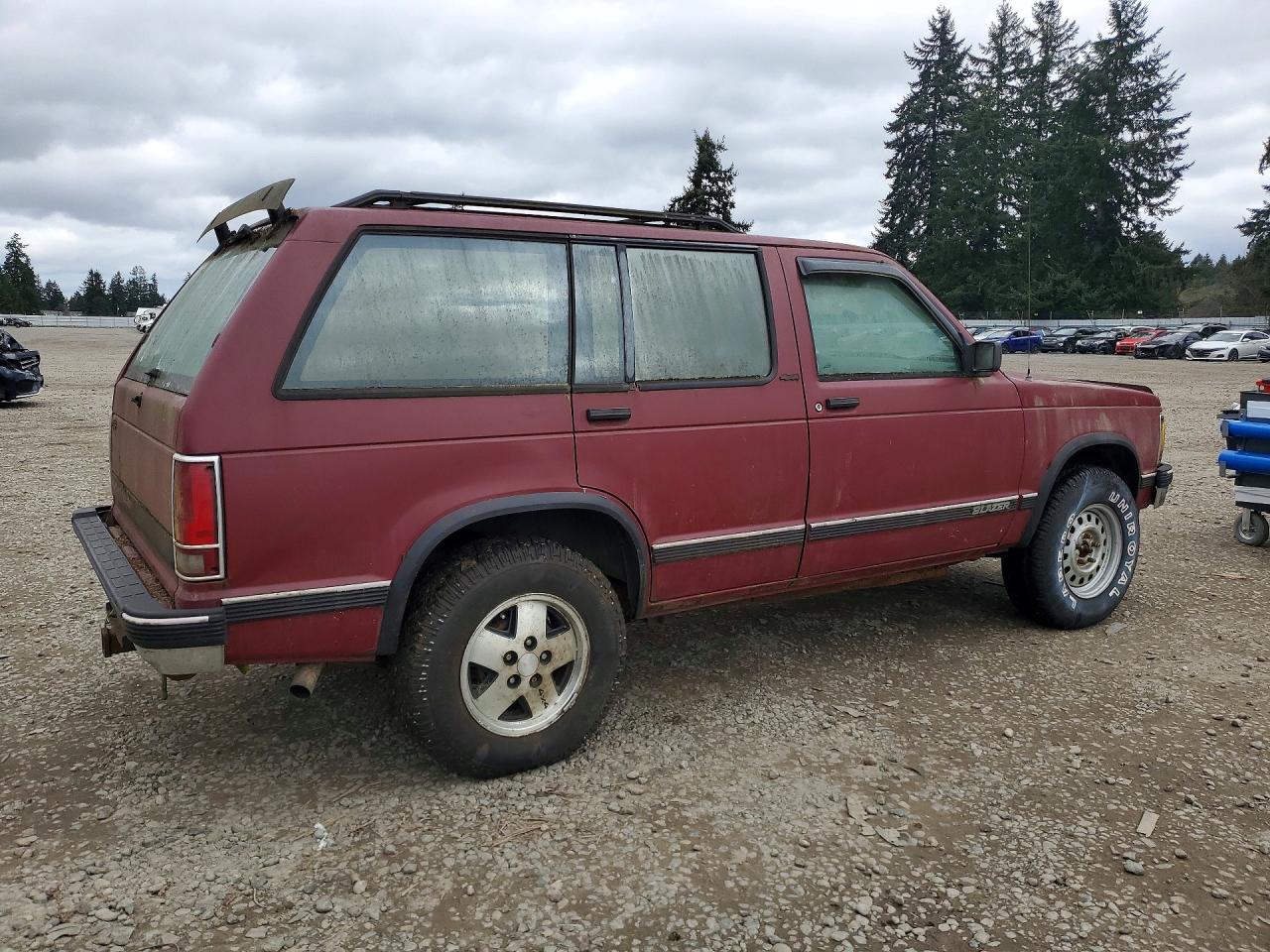 1992 Chevrolet Blazer S10 Burgundy vin: 1GNDT13Z5N2158880