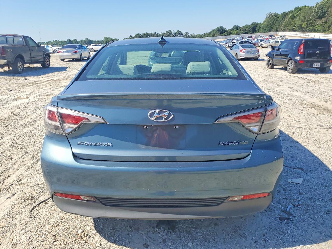 2016 Hyundai Sonata Hybrid Se Бирюзовый vin: KMHE24L16GA040613
