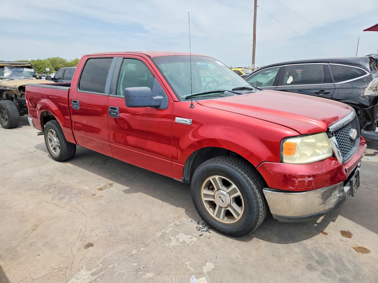2008 Ford F150 Supercrew Красный vin: 1FTPW12V28FB95779