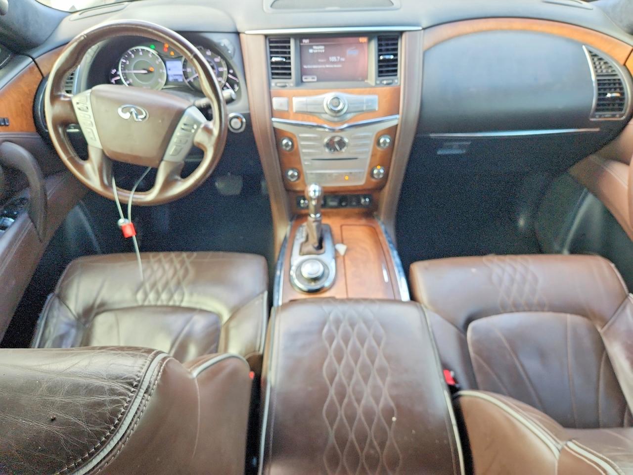 2015 Infiniti Qx80 White vin: JN8AZ2NE9F9082720