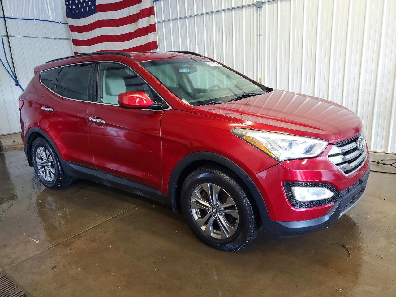 2015 Hyundai Santa Fe Sport 2.4l Red vin: 5XYZUDLB2FG252092